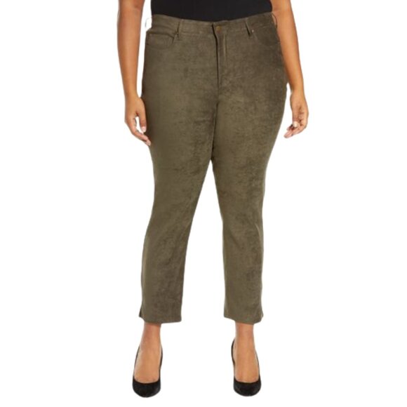 NWT Womens Plus Size 16W NYDJ Alina Side Slit Stretch Skinny Ankle Crop Jean NEW - Picture 1 of 5